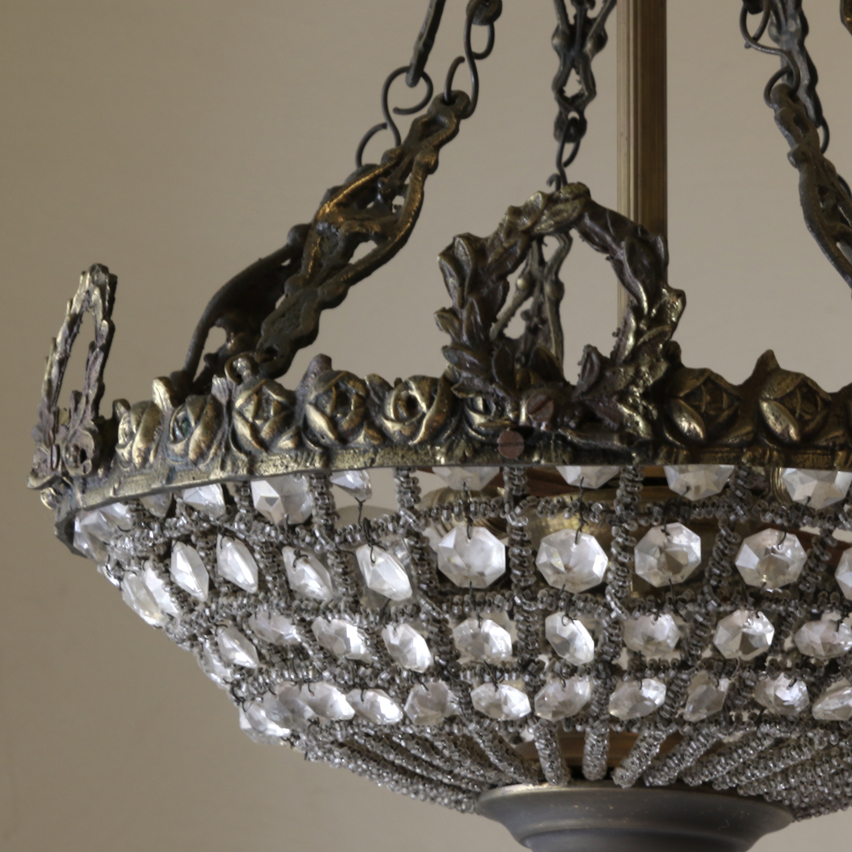 Small Basket Chandelier 